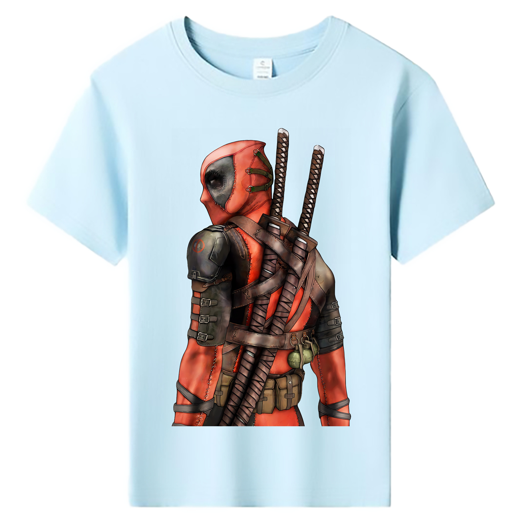 （画像用） Deadpool デッドプール 綿100％キッズTシャツ（フロントプリント）